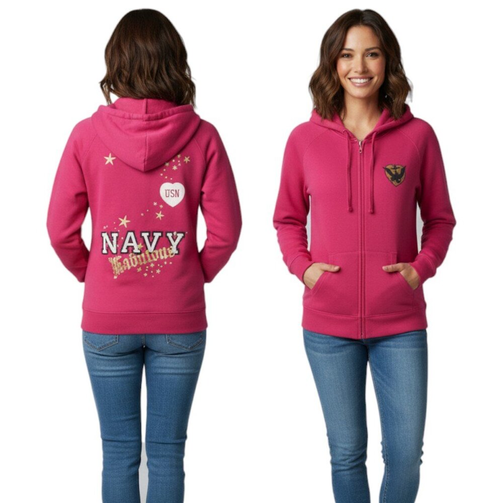 Jones & Mitchell "Navy Fabulous" Full-Zip Hoodie USN